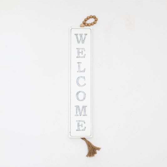 "Welcome" Metal Wall Sign
