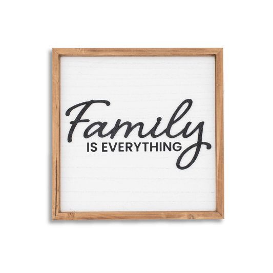 "Family is Everything" Wall Sign