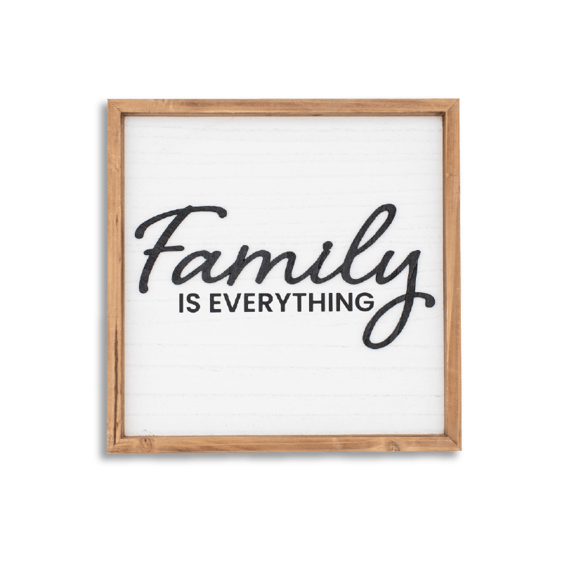 "Family is Everything" Wall Sign